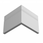 Плинтус напольный из ЛДФ белый Ultrawood арт. Base 5380 p (2000 x 110 x 10 мм.)