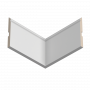 Плинтус напольный из массива дерева Ultrawood арт. Base 5011 W (2000 x 165 x 14 мм.)