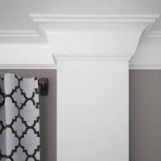Карниз из ЛДФ Ultrawood  CR 2335 (2440 х 114 х 75) - Плинтус потолочный