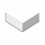 Плинтус напольный из ЛДФ белый Ultrawood арт. Base 0023 p (2000 x 120 x 12 мм.)