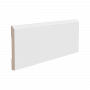 Плинтус напольный из ЛДФ белый Ultrawood арт. Base 0023 p (2000 x 120 x 12 мм.)