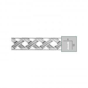 CR 3022 (2,00 м) (U) Молдинг с орнаментом из полиуретана Fabello Decor - Декоративный молдинг
