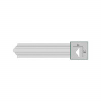 CR 3227 (2,00 м) (U) Молдинг с гладким профилем из полиуретана Fabello Decor - Декоративный молдинг