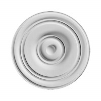 R 317 (U) Розетка потолочная гладкая из полиуретана Fabello Decor