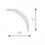 PURE NE2 карниз Nomastyl из полистирола NMC - Плинтус потолочный
