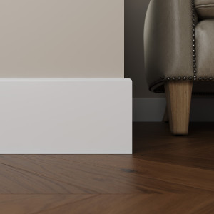 Плинтус напольный из массива дерева Ultrawood арт. Base 1010 W (2000 x 100 x 10 мм.)