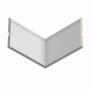 Плинтус напольный из ЛДФ Ultrawood арт. Base 5011 (2000 x 165 x 15 мм.)