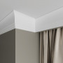 Карниз из массива дерева Ultrawood арт. CR 0026 W (2440 х 87 х 18) - Плинтус потолочный