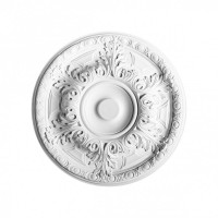 R18 Розетка потолочная с рисунком Orac Decor из полиуретана - Орнаментальная розетка
