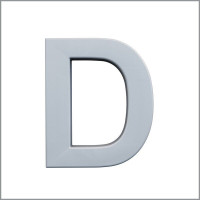 "D" Буква декоративная из полиуретана Art Decor
