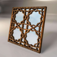 Зеркальная 3D панель Sun