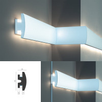 Tesori KD 305 - встраиваемый молдинг для LED подсветки