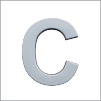 "C" Буква декоративная из полиуретана Art Decor