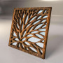 Зеркальная 3D панель Sheets Flower