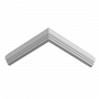 Молдинг из ЛДФ белый Ultrawood арт. U 0003 p (2000 х 25 х 12 мм)