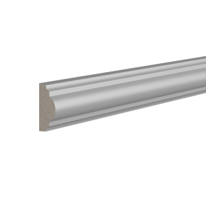 Молдинг из ЛДФ белый Ultrawood арт. U 0003 p (2000 х 25 х 12 мм)
