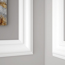 Молдинг белый окрашен Ultrawood арт. U 0002 p (2000 х 45 х 14)