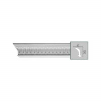 C 1088 (2,00 м) (U) Карниз с орнаментом из полиуретана Fabello Decor - Плинтус потолочный