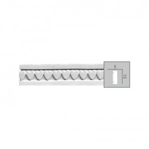 CR 3054 (2,00 м) (U) Молдинг с орнаментом из полиуретана Fabello Decor - Декоративный молдинг