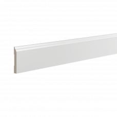 Плинтус напольный из ЛДФ Ultrawood арт. Base 0001 i (2000 x 83 x 12 мм.)