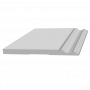 Плинтус напольный из ЛДФ белый Ultrawood арт. Base 0005 p (2000 x 219 x 15 мм.)