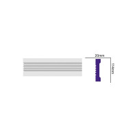 M 232 (2,00 м) (U) Молдинг с гладким профилем