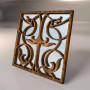 Зеркальная 3D панель Kogsvort