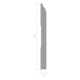 Плинтус напольный из ЛДФ Ultrawood арт. Base 0008 i (2000 x 134 x 12 мм.)