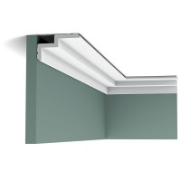 C390 Карниз для подсветки Orac Decor из полиуретана - Плинтус потолочный