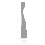 Наличник из ЛДФ Ultrawood арт. N 8513 i (2000 х 89 х 15)