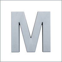 "M" Буква декоративная из полиуретана Art Decor