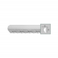 CR 601 (2,44 м) (M) Молдинг с орнаментом из полиуретана Fabello Decor - Декоративный молдинг