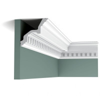 C211F Карниз гибкий Orac Decor из полиуретана - Плинтус потолочный с рисунком