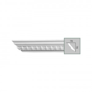 Полиуретановый карниз с орнаментом C 152 Flexi из полиуретана Fabello Decor - Плинтус потолочный
