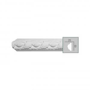 CR 620 (2,00 м) (U) Молдинг с орнаментом из полиуретана Fabello Decor - Декоративный молдинг