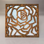 Зеркальная 3D панель Roses