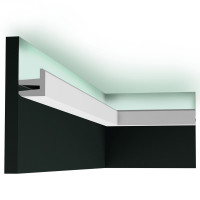 C380 Карниз для подсветки Orac Decor из полиуретана - Плинтус потолочный