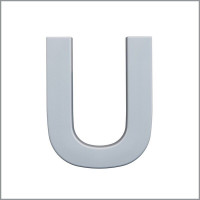 "U" Буква декоративная из полиуретана Art Decor