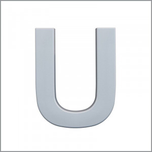"U" Буква декоративная из полиуретана Art Decor