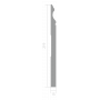 Плинтус напольный из ЛДФ Ultrawood арт. Base 0005 i (2000 x 219 x 15 мм.)