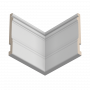 Плинтус напольный из ЛДФ Ultrawood  Base 0002 (2440 x 133 x 14 мм.)