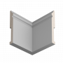 Плинтус напольный из ЛДФ Ultrawood арт. Base 5500 i (2000 x 138 x 18 мм.)