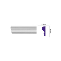 M 211 FLEXI (2,00 м) (U) Молдинг с гладким профилем