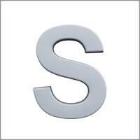 "S" Буква декоративная из полиуретана Art Decor