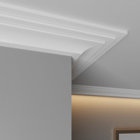 Карниз из ЛДФ Ultrawood  CR 0027 (2440 х 50 х 15) - Плинтус потолочный
