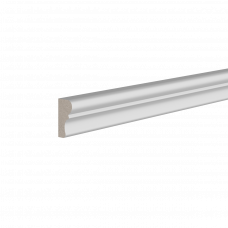 Молдинг из ЛДФ белый Ultrawood арт. U 0020 p (2000 х 20 х 10 мм)