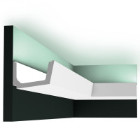 C357  Карниз для подсветки Orac Decor из полиуретана - Плинтус потолочный