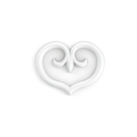 G75 Heart Декоративный элемент сердце Orac Decor из полиуретана