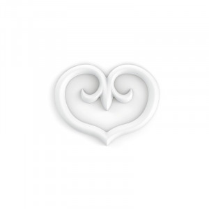 G75 Heart Декоративный элемент сердце Orac Decor из полиуретана