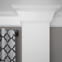 Карниз из ЛДФ Ultrawood арт. CR 2335 i (2000 х 114 х 75 мм) - Плинтус потолочный